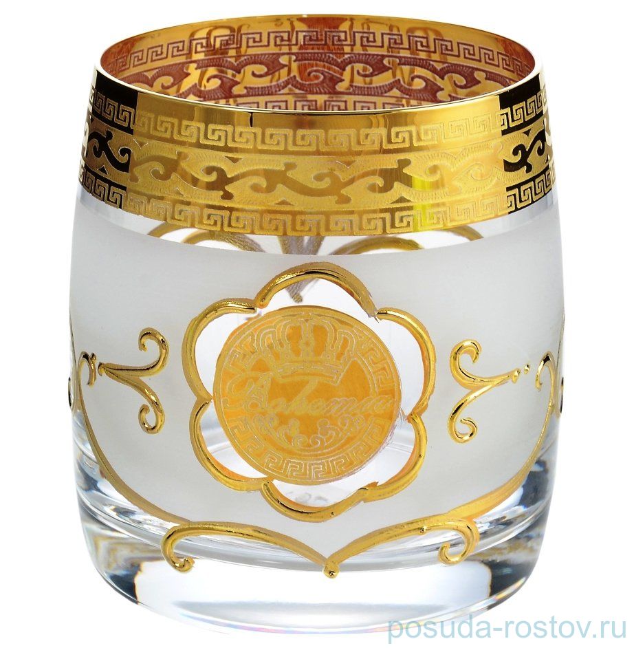 Стаканы для виски 290 мл 6 шт "Идеал /Богемия /Антик золото" AS Crystal / 148291