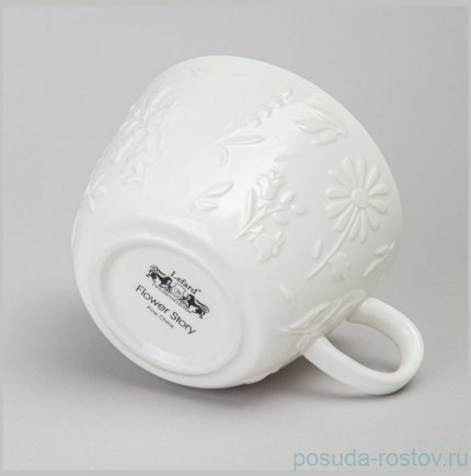 Чайная пара lefard flowers story с дерев. блюдцем 450 мл / 363078