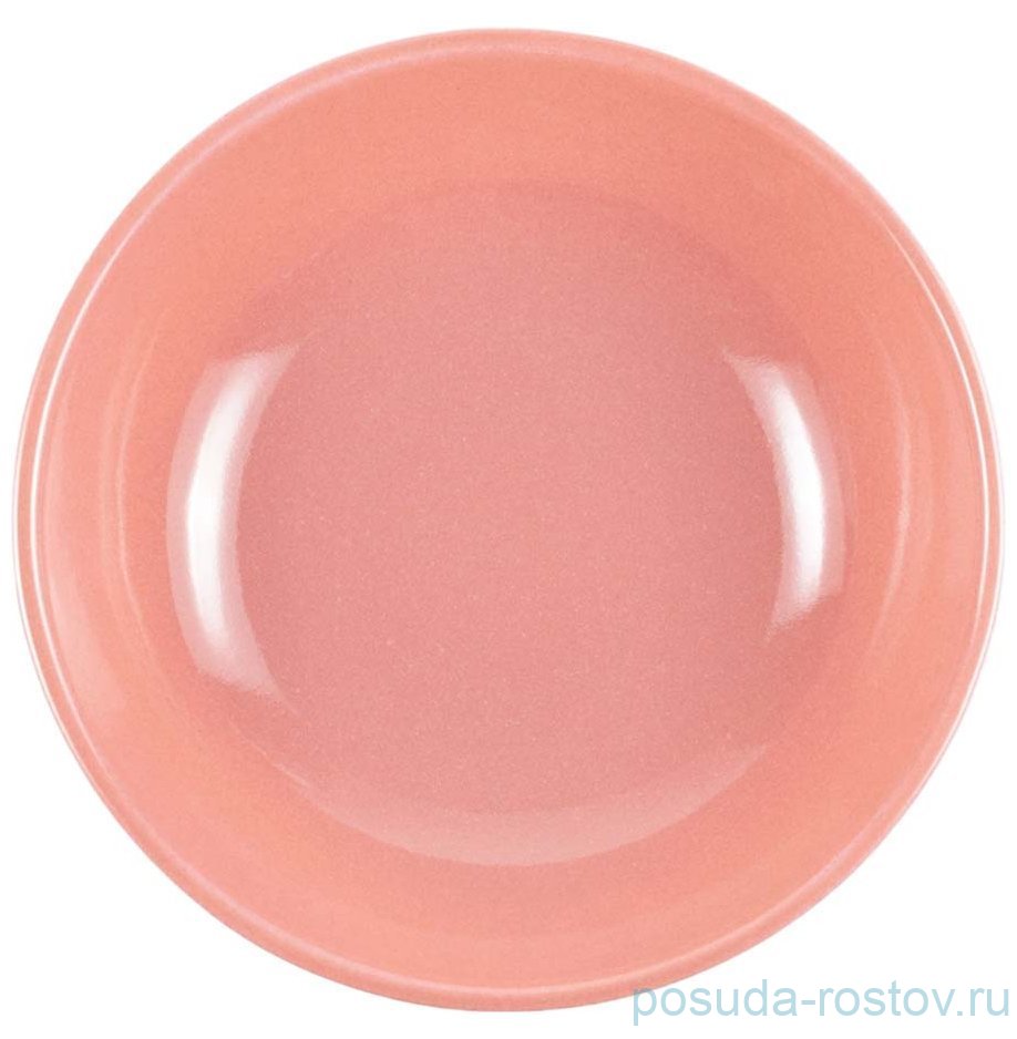 Тарелка 20 см глубокая "Премиум /Кремово-розовый" / 348239