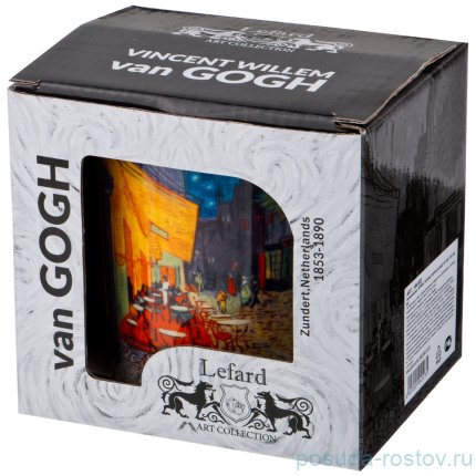 Кружка 420 мл &quot;В. Ван Гог /Ночная терраса кафе&quot; / 186004