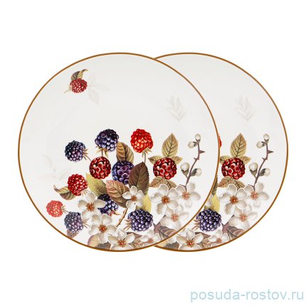 Набор тарелок 20 см 2 шт &quot;Ежевика&quot; / 214001