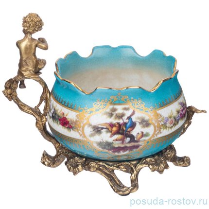 Конфетница 25 х 17 х 20 см н/н с ручкой / 273811