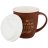 Кружка 400 мл с силиконовой крышкой тёмно-коричневая &quot;Кофемания&quot; / 210582