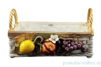 Фруктовница прямоугольная с ручками &quot;Millennio /Осенние фрукты&quot; / 169798