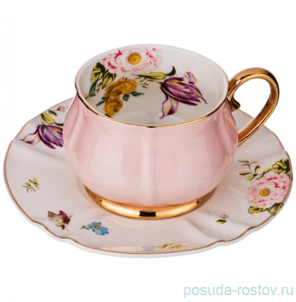 Набор чайных пар 230 мл 6 шт &quot;Пинк&quot; / 209514