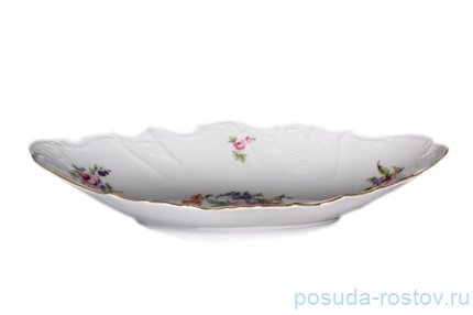 Блюдо 34 см овальное (глубокое) для хлеба &quot;Бернадотт /Полевой цветок&quot; / 006292