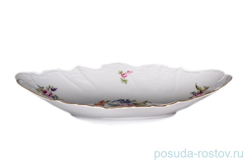 Блюдо 34 см овальное (глубокое) для хлеба "Бернадотт /Полевой цветок" / 006292 Блюдо 34 см овальное (глубокое) для хлеба "Бернадотт /Полевой цветок" / 006292