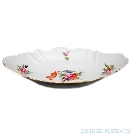 Блюдо 34 см овальное (глубокое) для хлеба &quot;Бернадотт /Полевой цветок&quot; / 006292