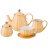 Чайный сервиз на 6 персон 15 предметов &quot;персиковый /золото&quot; / 186993