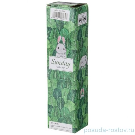 Блюдо кролики 23 см, 1 вилочка (кор=48шт.) / 277988