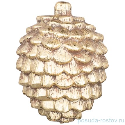 Фигурка 9,5 х 12,5 х 9 см &quot;Шишка&quot; /золото / 270466