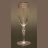 Бокалы для шампанского 170 мл 6 шт &quot;Ларго /Серебристые вензеля&quot; / 018491