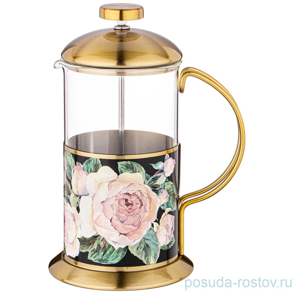 Френч-пресс 600 мл "Agness /Винтаж /Розы" / 228826