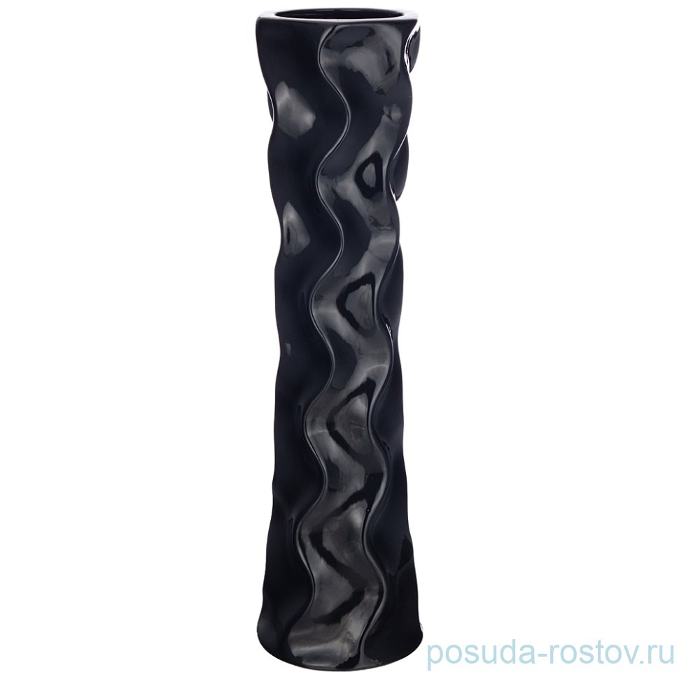 Ваза для цветов 58 см напольная "черная глазурь" / 233079