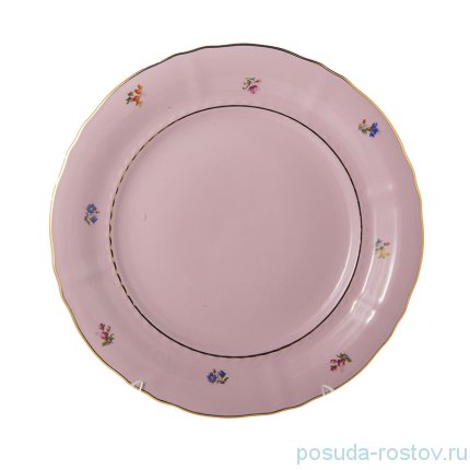 Набор тарелок 25 см 6 шт &quot;Соната /Мелкие цветы&quot; розовая / 196839
