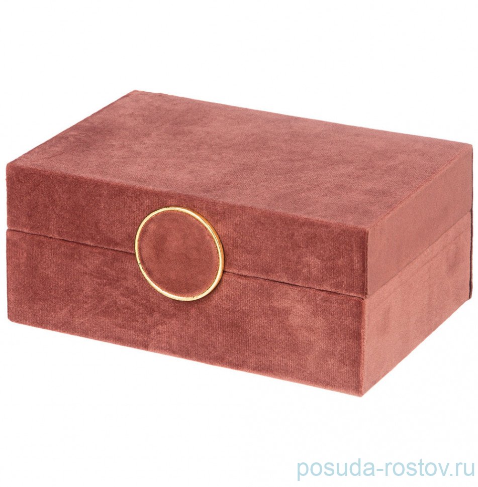 Шкатулка 18 х 12 х 8 см коричневая "Велюр" / 292839 Шкатулка 18 х 12 х 8 см коричневая "Велюр" / 292839