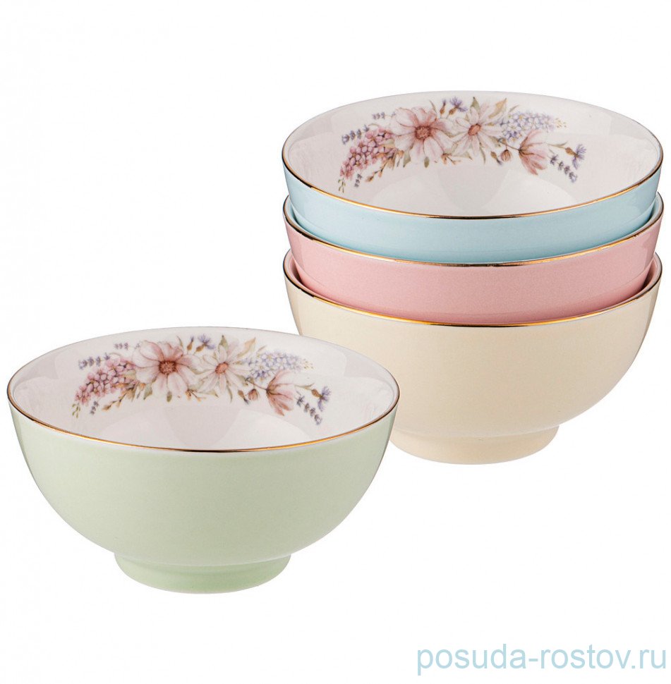 Набор салатников 10 см 4 шт ассорти "Дворцовый парк" / 251151