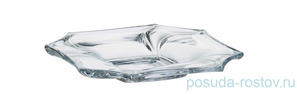 Ваза для конфет 18 см плоская "Нептун /Без декора"  / 096884