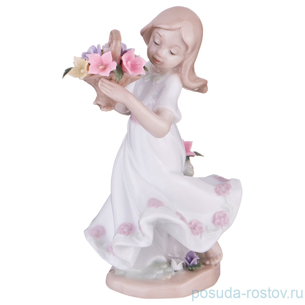 Статуэтка 6 х 6 х 13 см "Девушка с цветами" / 187860 Статуэтка 6 х 6 х 13 см "Девушка с цветами" / 187860