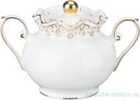 Сахарница 18,5 х 12 х 11 см 500 мл &quot;Лаура /Золото&quot; / 194582