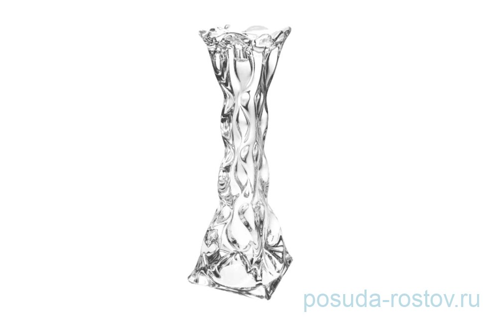 Подсвечник 26 см "Ocean /Без декора" хрусталь Йиглава / 120203