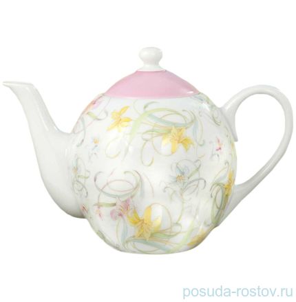 Заварочный чайник 1,4 л &quot;Александра /Нежные лилии /Розовая&quot; / 158522