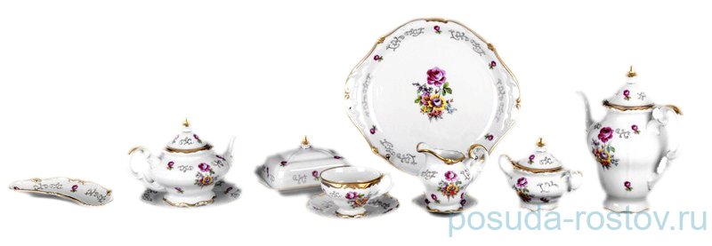 Чайный сервиз на 6 персон 31 предмет "Санкт-Петербург 1145" / 001556
