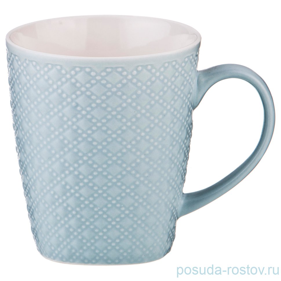 Кружка 250 мл "Ромбы /Серо-голубая" / 193681 Кружка 250 мл "Ромбы /Серо-голубая" / 193681