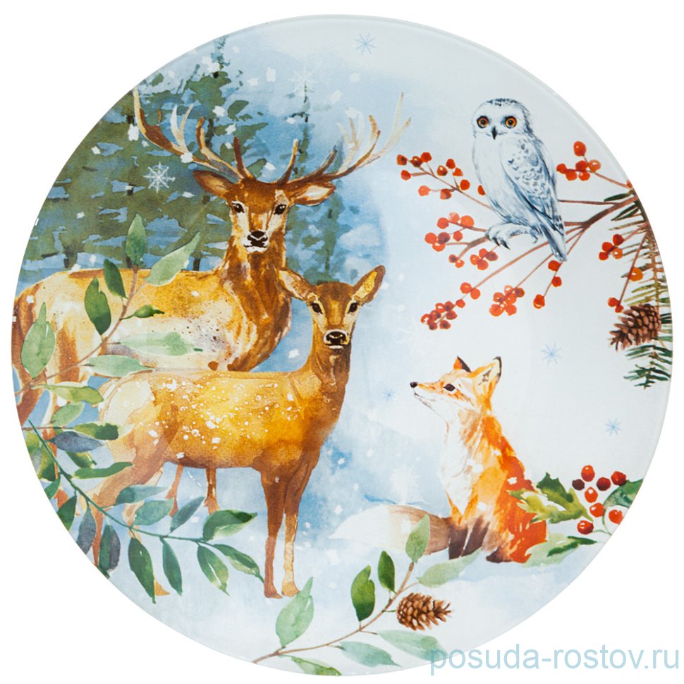 Тарелка 25 см "Зимняя сказка /Звери" / 268465 Тарелка 25 см "Зимняя сказка /Звери" / 268465