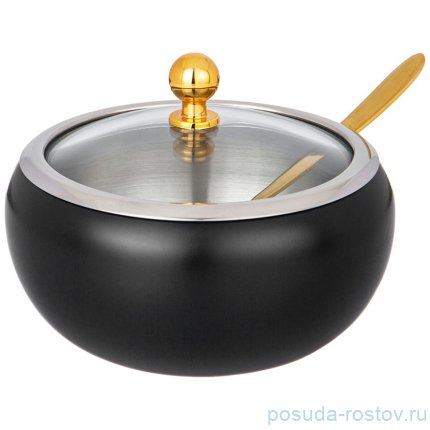 Сахарница 460 мл с ложкой Agness / 340593