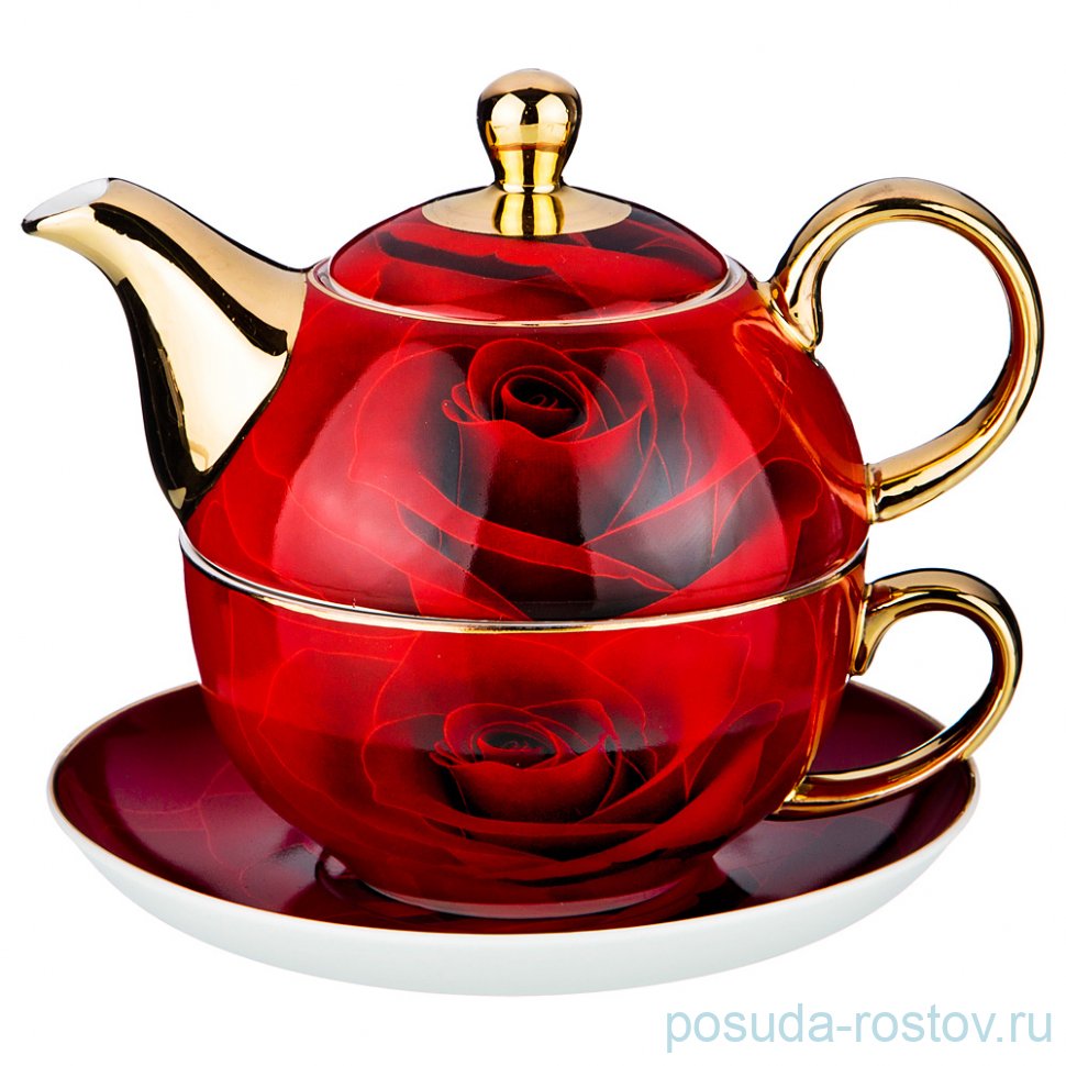 Чайный набор на 1 персону 3 предмета "Кармен" / 189567 Чайный набор на 1 персону 3 предмета "Кармен" / 189567