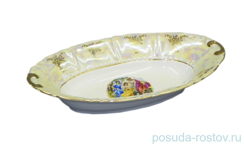 Блюдо 33,5 см овальное (глубокое) для хлеба "Соната /Мадонна /Перламутр" / 085480 Блюдо 33,5 см овальное (глубокое) для хлеба "Соната /Мадонна /Перламутр" / 085480