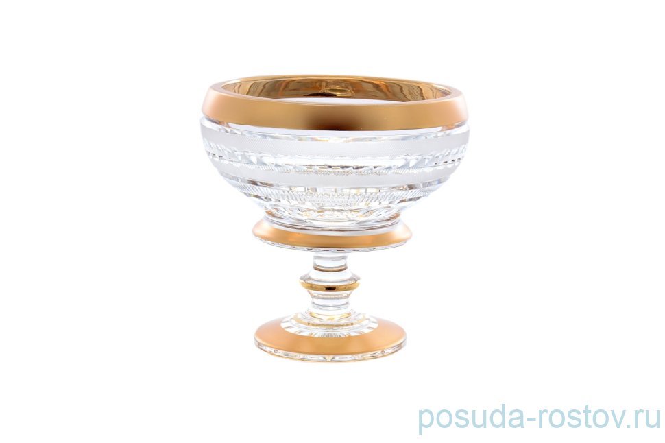 Конфетница 15 см н/н "Фелиция /Мозер хрусталь с золотом" / 153884 Конфетница 15 см н/н "Фелиция /Мозер хрусталь с золотом" / 153884