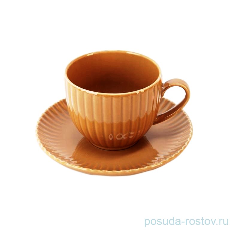 Чайная пара 200 мл 1 шт Porcelaine Czech Gold Hands "Натура /Браун" / 167378 Чайная пара 200 мл 1 шт Porcelaine Czech Gold Hands "Натура /Браун" / 167378