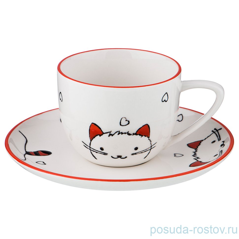 Кофейная пара 150 мл 1 шт "китти" / 190480