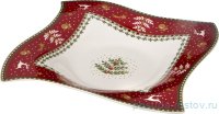 Блюдо 26 х 26 х 4 см квадратное &quot;christmas collection /красная&quot; / 192370
