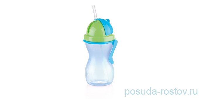 Детская бутылочка с трубочкой 300 мл синяя "Tescoma /BAMBINI" / 141447