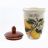 Банка для сыпучих продуктов 19 см с деревянной крышкой Соль &quot;Artigianato ceramico /Лимоны&quot; / 060081