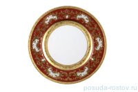 Набор тарелок 27 см 6 шт &quot;Констанц /Алена золото 3D&quot; красные / 100286