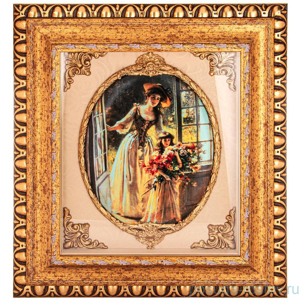 Панно настенное 32 х 26 см багет 64 х 56 см "Арте" / 276595 Панно настенное 32 х 26 см багет 64 х 56 см "Арте" / 276595