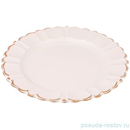 Поднос 33 х 33 см круглый розовый &quot;Старинный прованс&quot; / 214999