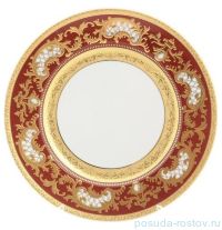 Набор тарелок 28,5 см 6 шт &quot;Констанц /Алена золото 3D&quot; красные / 152004