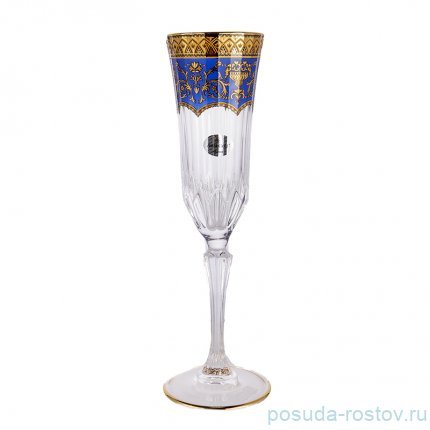 Бокалы для шампанского 180 мл 6 шт &quot;Адажио /Империя синяя&quot; / 169757