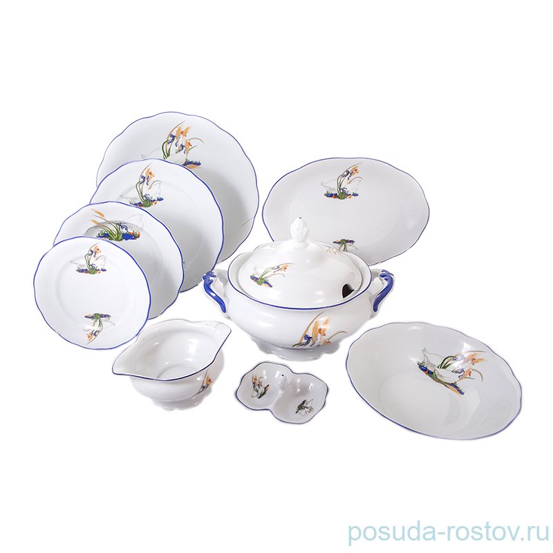 Столовый сервиз на 6 персон 25 предметов "Аляска /Гуси" / 147470