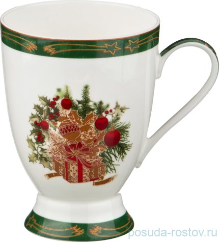 Кружка 300 мл зелёная &quot;Christmas Collection /Подарок&quot; / 192372