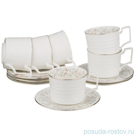 Набор чайных пар 250 мл 6 шт &quot;фабьен&quot; / 193759