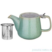 Заварочный чайник 500 мл с металлическим ситечком и крышкой зелёный &quot;Luster&quot; / 228666