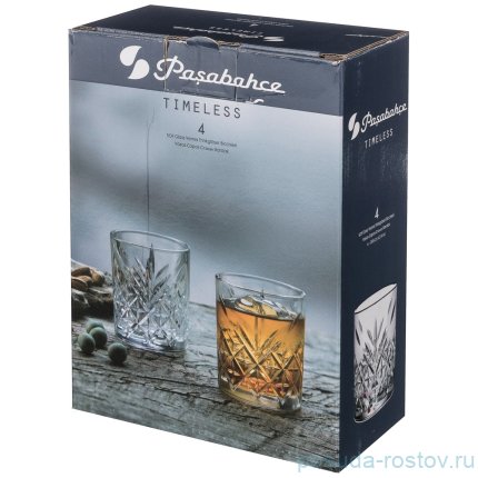 Стаканы для виски 210 мл 4 шт &quot;Timeless /Бордо&quot; / 191493