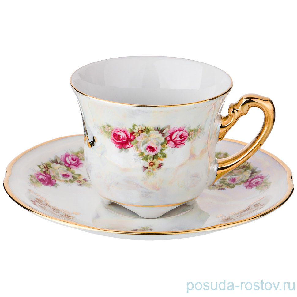 Кофейная пара 100 мл 1 шт "Танго /Букет с розами"  / 171167