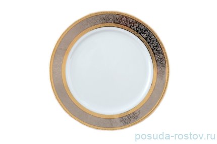 Тарелка 17 см 1 шт &quot;Опал /Платина с золотом&quot; / 153780